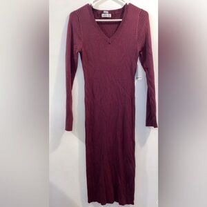 Burgundy Knit Sweater